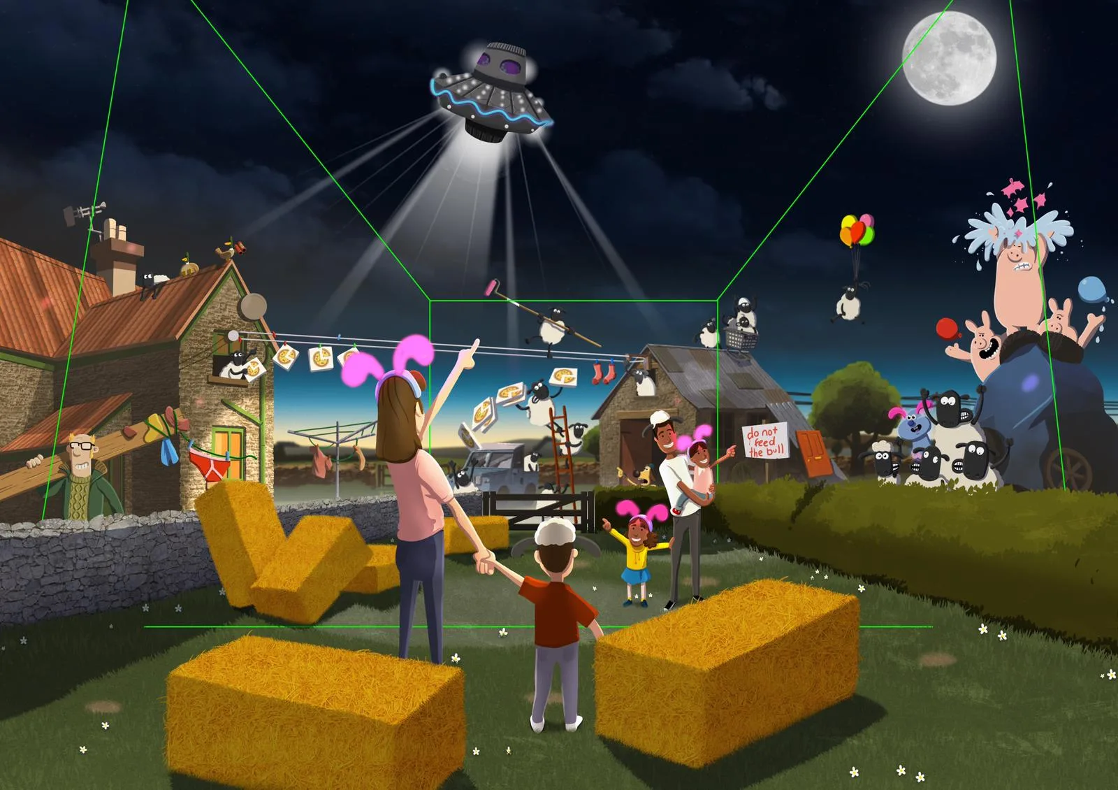Immersive Shaun the Sheep: A £1.08m AHRC research partnership to build a headset-free, AI-driven Shaun the Sheep experience in Shanghai.